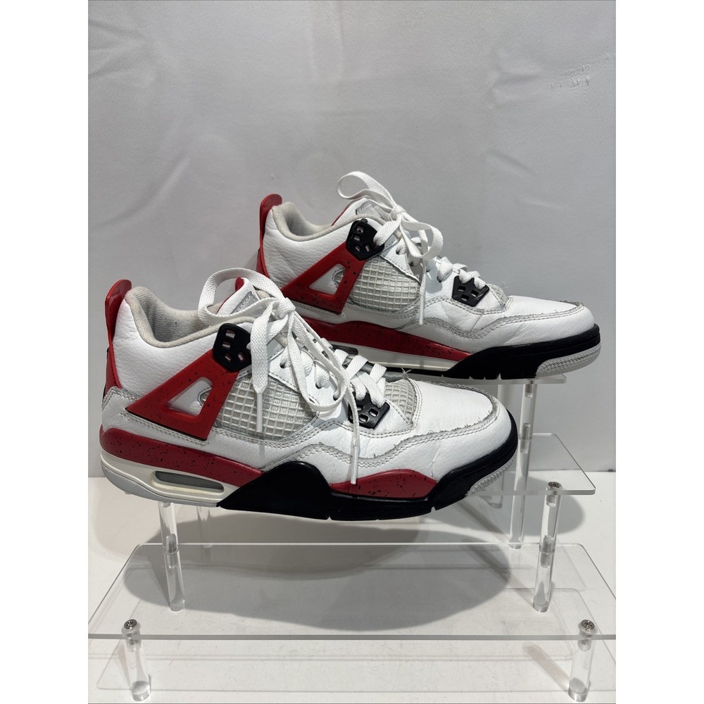 Nike Air Jordan 4 Retro GS 'Red Cement' 2023 408452-161 Youth Size 6.5Y